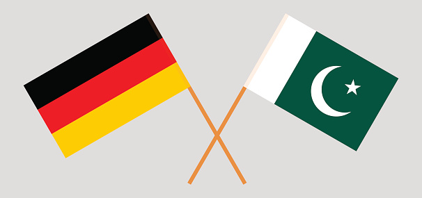 Image of Ger and Pak Flags